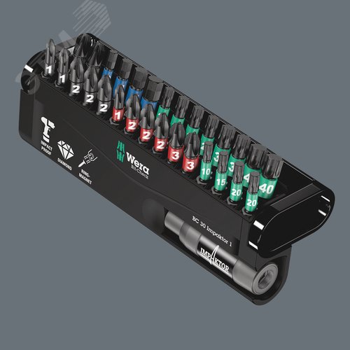 Набор ударных бит с битодержателем Bit-Check 30 Impaktor 1 30 предметов - фото 4