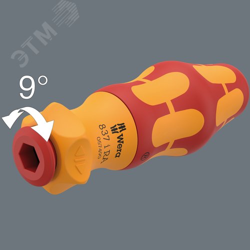 Набор насадок с отверткой-битодержателем c трещоткой, 17 предметов, Kraftform Kompakt VDE 17 RA Imperial 1 Tool Finder - фото 4