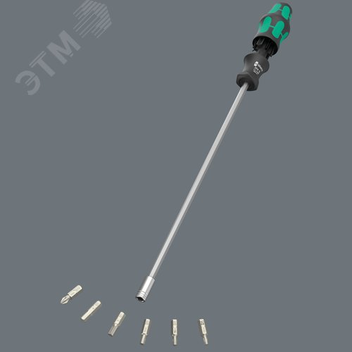 Набор бит с отверткой-битодержателем, 7 предметов, для работы с сантехникой, Kraftform Kompakt 27 XL SHK 1 - фото 8