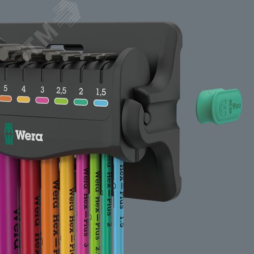 Набор ключей Г-образных , BlackLaser, 9 предметов, 1.5/2/2.5/3/4/5/6/8/10 мм, 950/9 Hex-Plus Multicolour 3 - фото 9