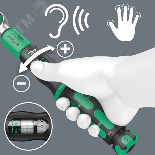 Ключ динамометрический, присоединительный шестигранник 1/4'', 2-12 Нм, Safe-Torque A 2 - фото 7