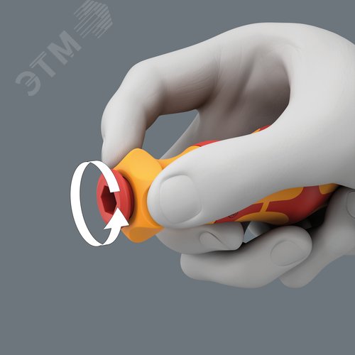 Набор насадок с отверткой-битодержателем c трещоткой, 17 предметов, Kraftform Kompakt VDE 17 RA Imperial 1 Tool Finder - фото 5