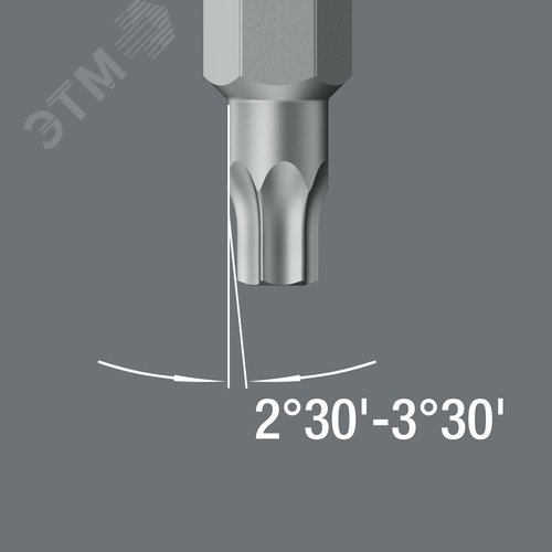 Бита 867/1 Z Wedge TORX конический шлиц для лучшей фиксации крепежа вязкая твердость хвостовик 1/4 C 6.3 TX 20X25 мм - фото 2