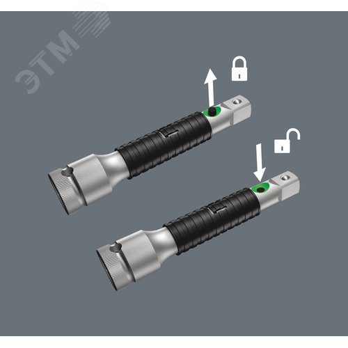 Удлинитель со стопором flexible-lock и гильзой свободного хода 8796 LA Zyklop 1/4X150 мм - фото 2