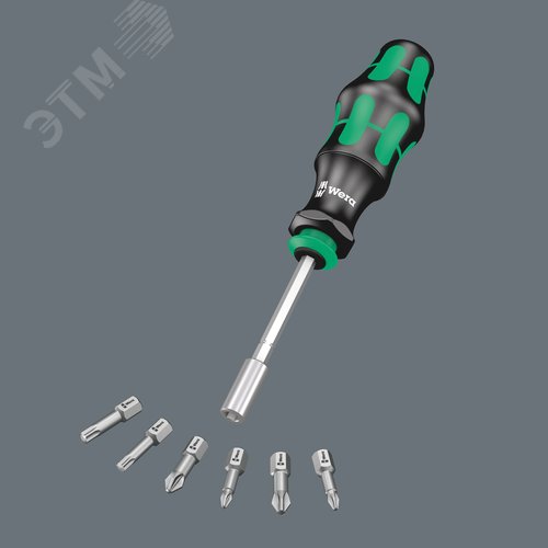 Набор бит с рукояткой-битодержателем Набор Kraftform Kompakt 28 и патроном Rapidaptor с сумкой 6 предметов - фото 9