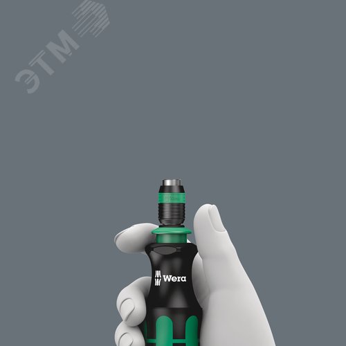 Рукоятка-битодержатель 817 R патрон Rapidaptor для бит 1/4 C/E 6.3 133 мм с держателем-еврослот - фото 2