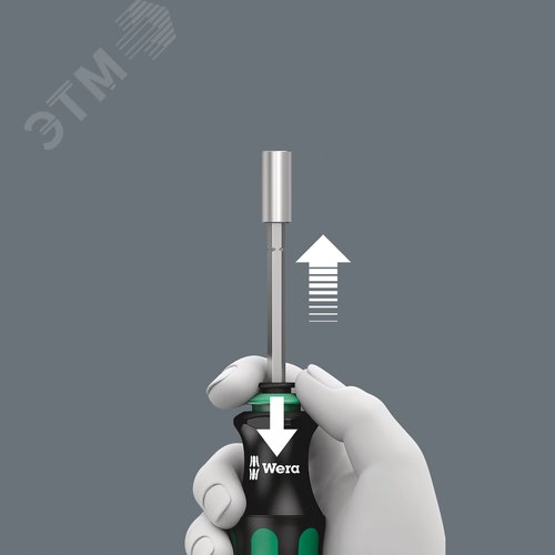 Набор бит с рукояткой-битодержателем Набор Kraftform Kompakt 28 и патроном Rapidaptor с сумкой 6 предметов - фото 5