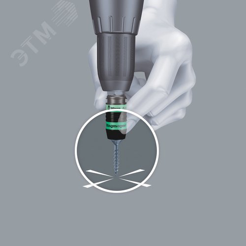 Битодержатель с быстрозажимным патроном 887/4 RR Rapidaptor SB хвостовик 1/4 E 6.3 с магнитным кольцом 1/4X57 мм с держателем-еврослот - фото 5