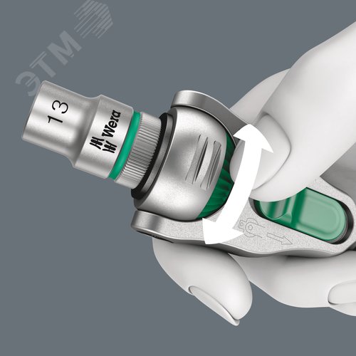 Набор с трещоткой 26 предмета DR 1/4 . Набор Kraftform Kompakt Zyklop Speed - фото 6