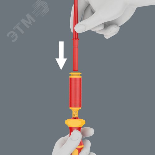 Рукоятка-держатель динамометрическая для отверток-насадок диэлектрических 1.2-3.0 Нм. 7441 VDE Kraftform - фото 8