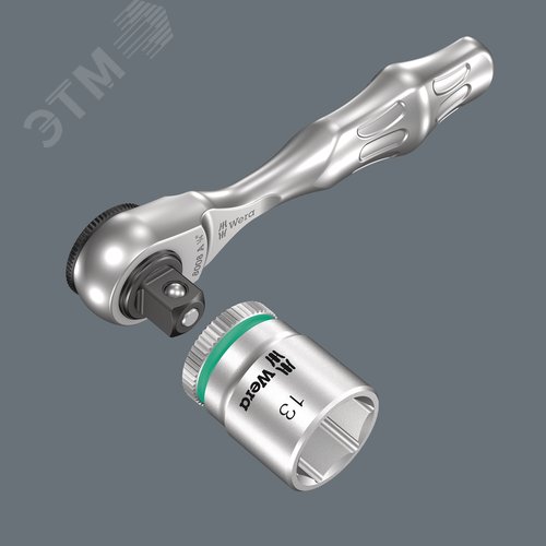 Трещотка 8008 A Zyklop Mini 3 DR 1/4X87 мм - фото 3