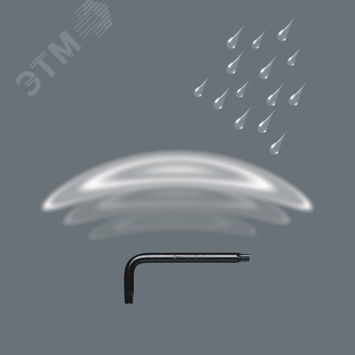 Ключ Г-образный 967 TORX BlackLaser TX 30X70 мм - фото 3