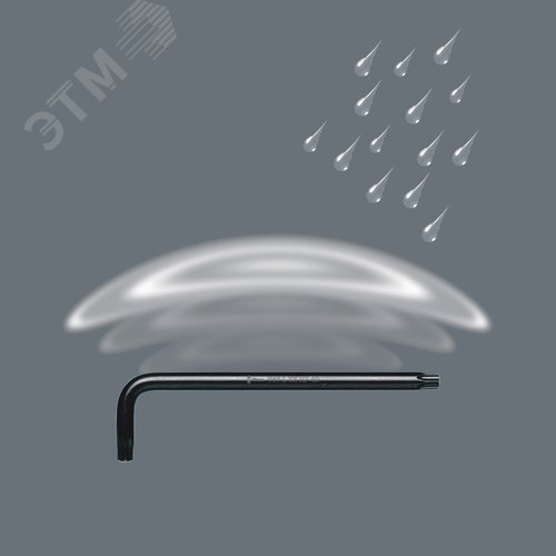 Ключ Г-образный 967 L TORX HF с фиксацией крепежа BlackLaser TX 20X96 мм - фото 4