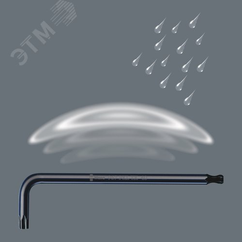 Ключ Г-образный 967 PKL TORX BlackLaser TX 9X79 мм - фото 3