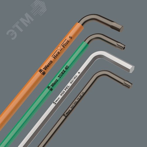 Ключ Г-образный 950 L хромированный 2.5X112 мм - фото 5