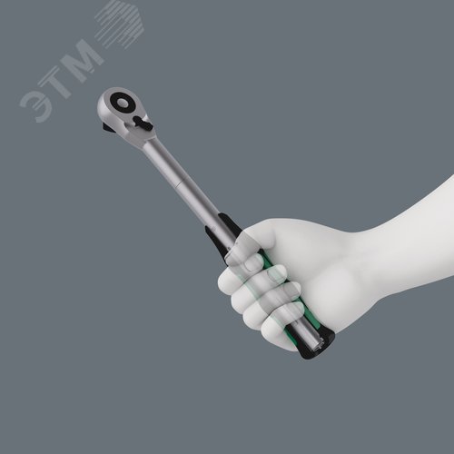 Трещотка с реверсом 8006 C Zyklop Hybrid DR 1/2X281 мм 72 зубца - фото 7