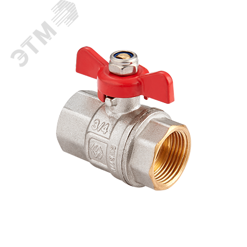 Кран шаровый 1/2' ВВ ручка бабочка (BV.513.04) MVI купить цена