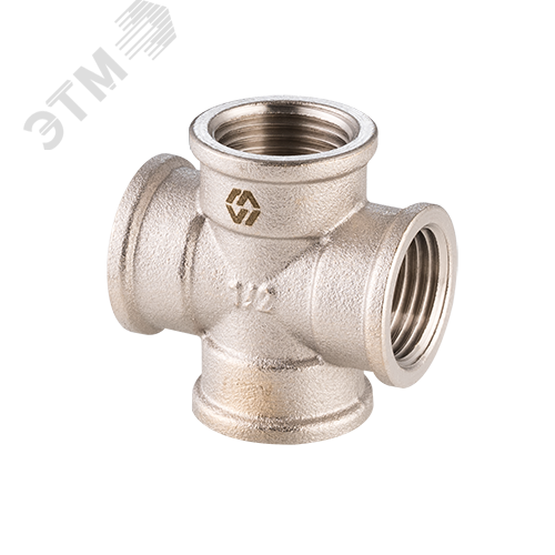 Изображение товара Крестовина ВВ 3/4 никелированная для трубопроводных систем 20 мм