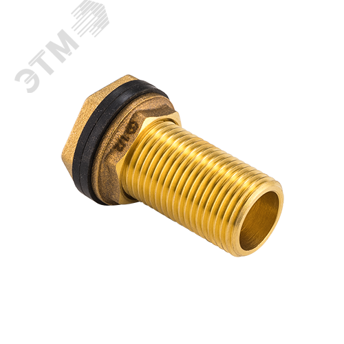 Изображение товара Штуцер врезной в бак 1 1/2 латунный резьбовой соединитель для трубопроводов