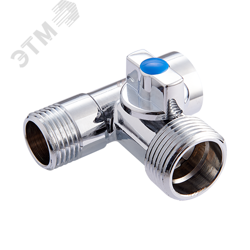 Изображение товара Кран-тройник для подключения сантехнических приборов 1/2'x3/4'x1/2' MVI BV.46