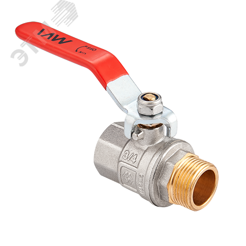 Изображение товара Кран шаровой 3/4 ВН ручка - запорное оборудование для водопроводных систем