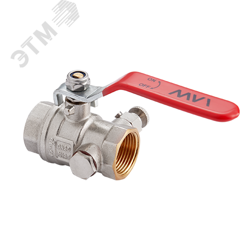 Изображение товара Кран шаровой 3/4' ВВ с дренажем и воздухоотводчиком (шт)