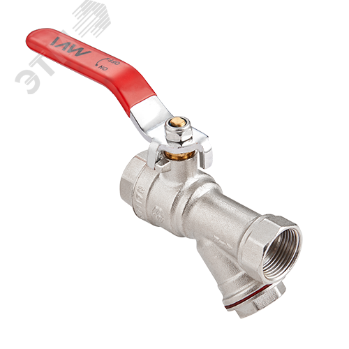 Изображение товара Кран шаровой 3/4 ВВ с встроенным фильтром ручка МVI