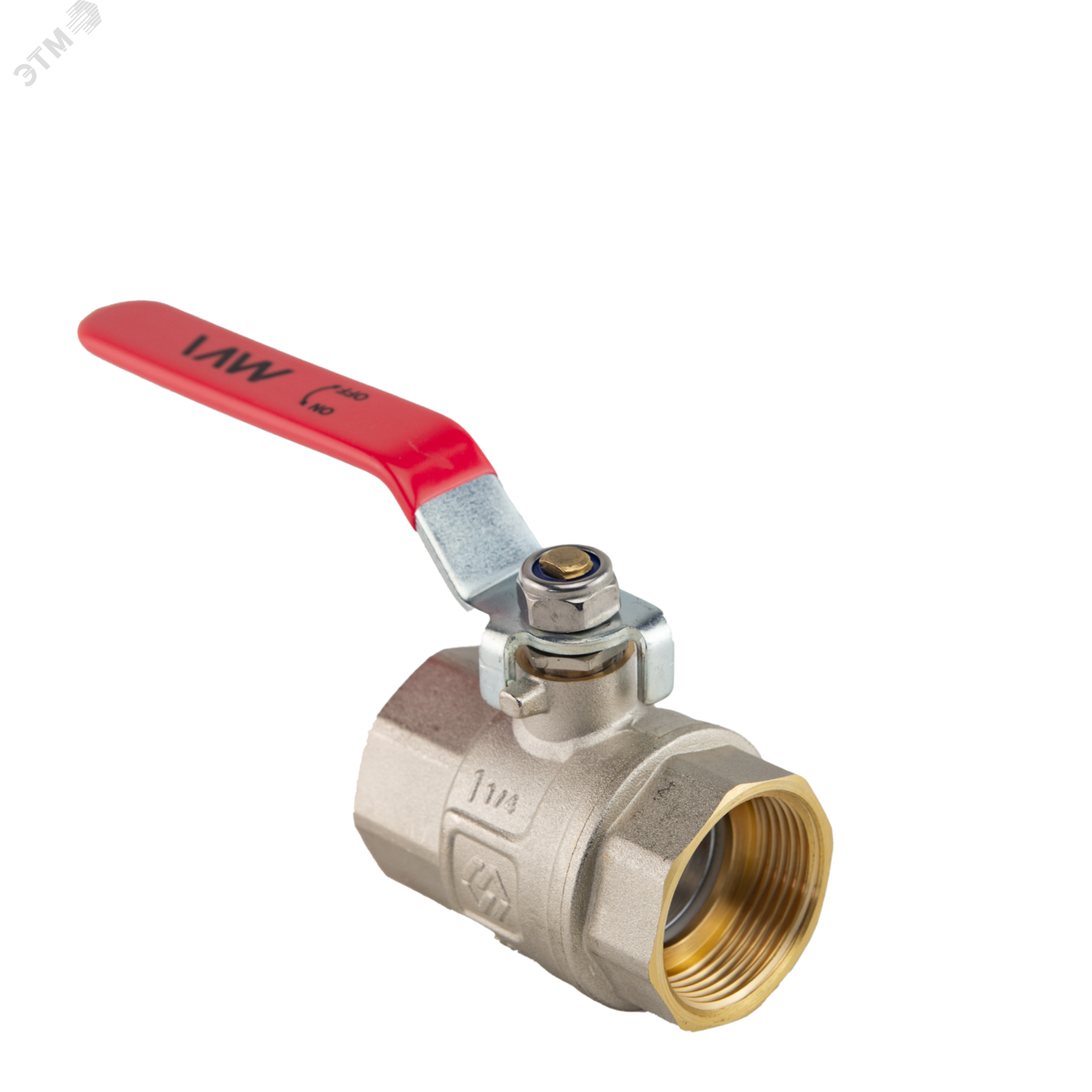 Изображение товара Кран шаровой 1 1/4 ВВ ручка ГОСТ надежный для систем водоснабжения и отопления