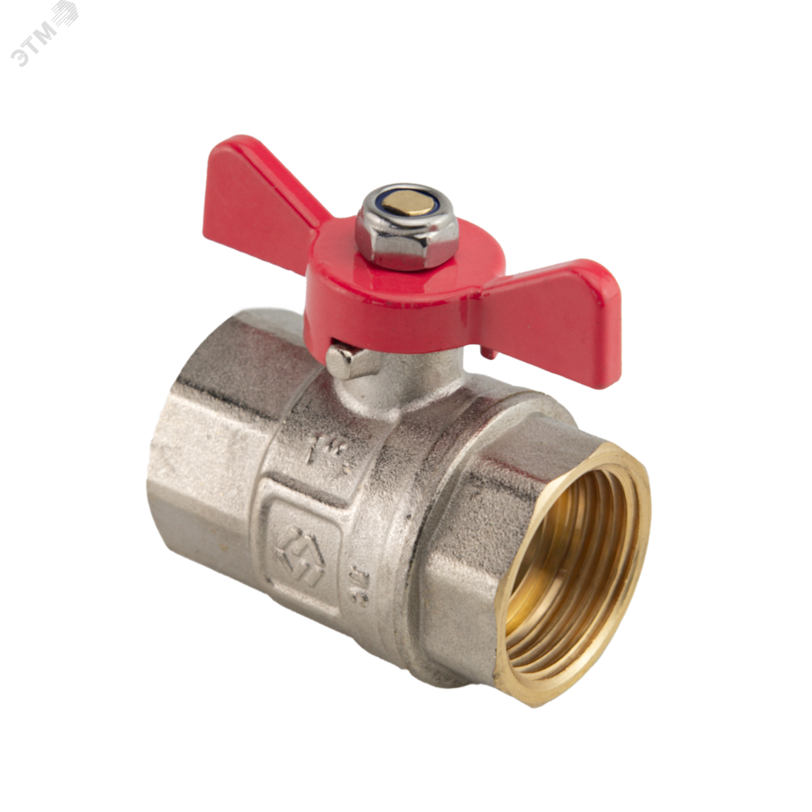 Изображение товара Кран шаровой 1' ВВ ручка бабочка (шт)