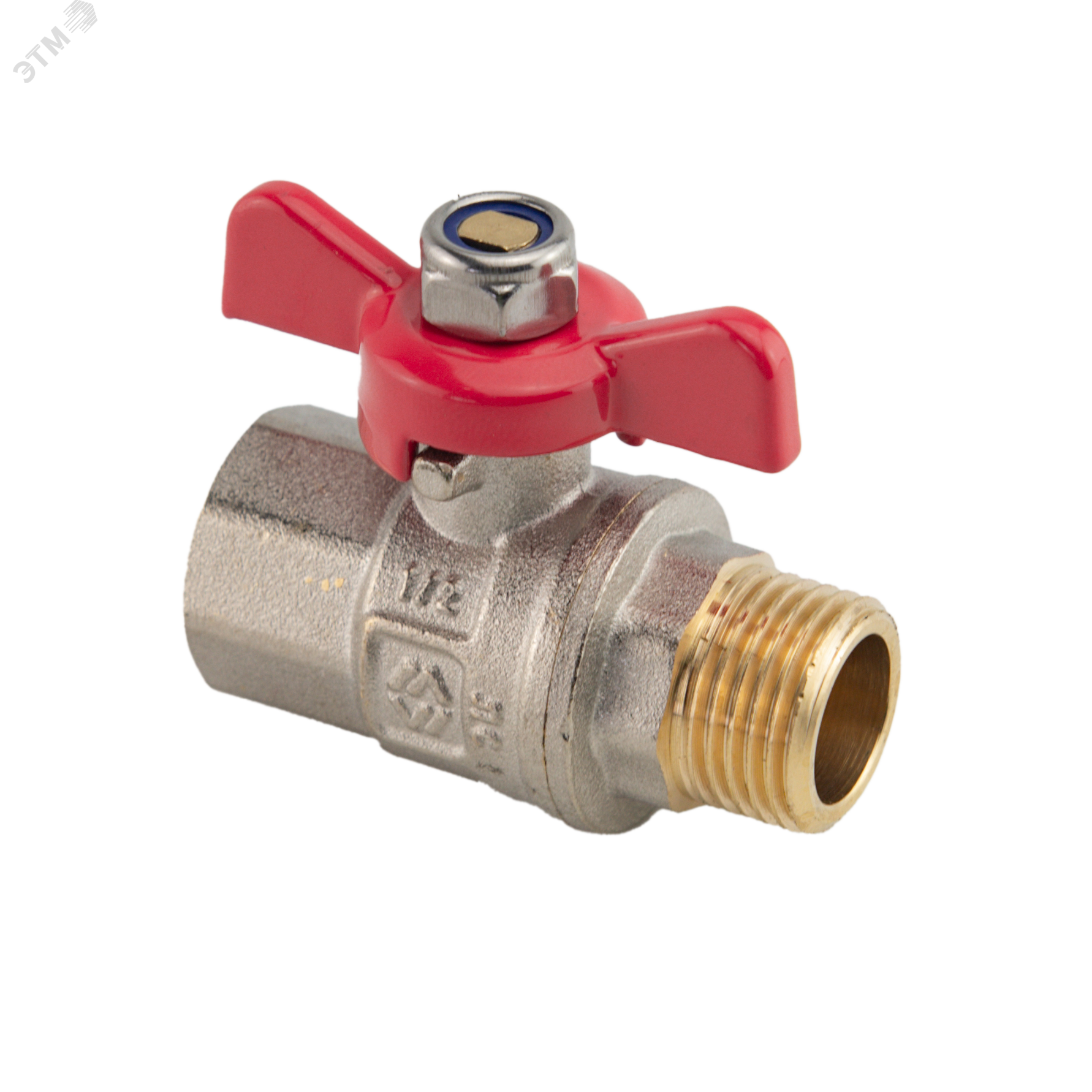 Изображение товара Кран шаровой 1/2 ВН ручка бабочка ГОСТ MVI