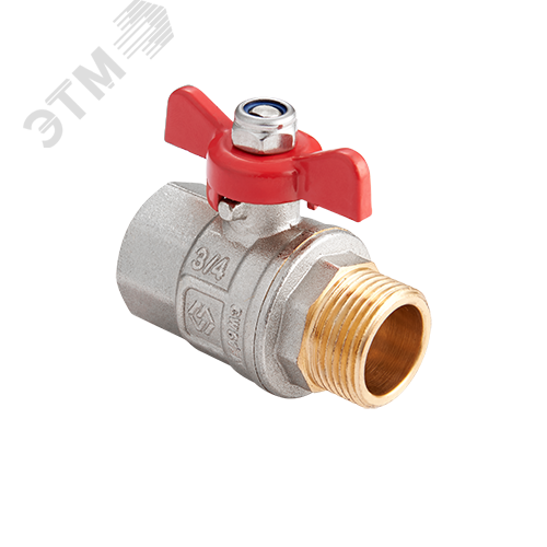 Кран шаровый 1/2' ВН ручка бабочка (BV.514.04) MVI купить цена