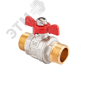 Кран шаровый 1/2' НН ручка бабочка (BV.515.04)