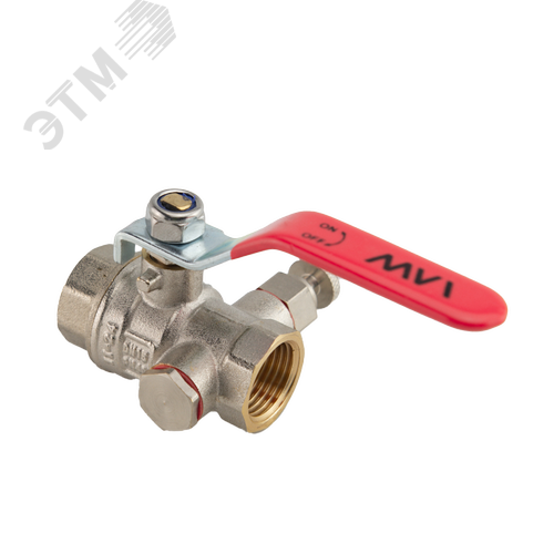 Изображение товара Кран шаровой 3/4' ВВ с дренажем и воздухоотводчиком (шт)