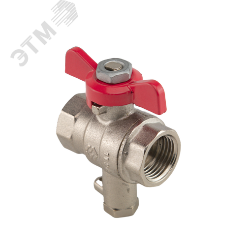 Изображение товара Кран шаровой 1/2' для подключения датчика температуры (шт)