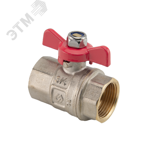 Изображение товара Кран шаровой 3/4' ВВ ручка бабочка (шт)