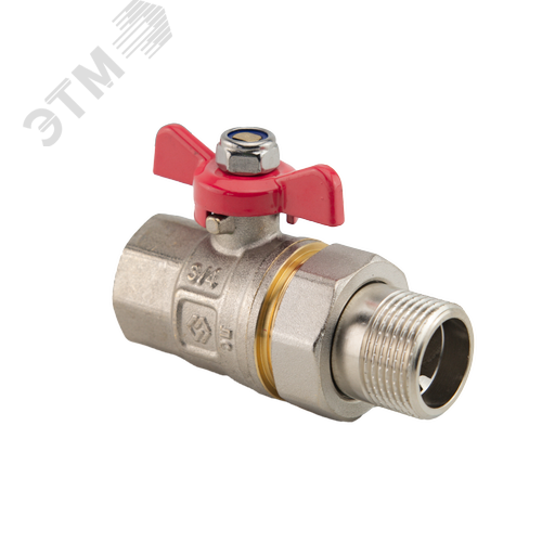 Изображение товара Кран шаровой со сгоном 3/4' ВН ручка бабочка (шт)