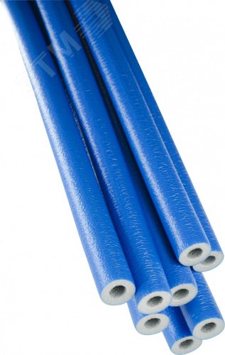 Изображение товара Трубка теплоизоляционная 35/9-2м синяя для труб систем отопления
