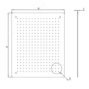 Изображение товара Панель монтажная перфорированная 750х950 для шкафов EMW высота/ширина 800 и 1000 (шт)