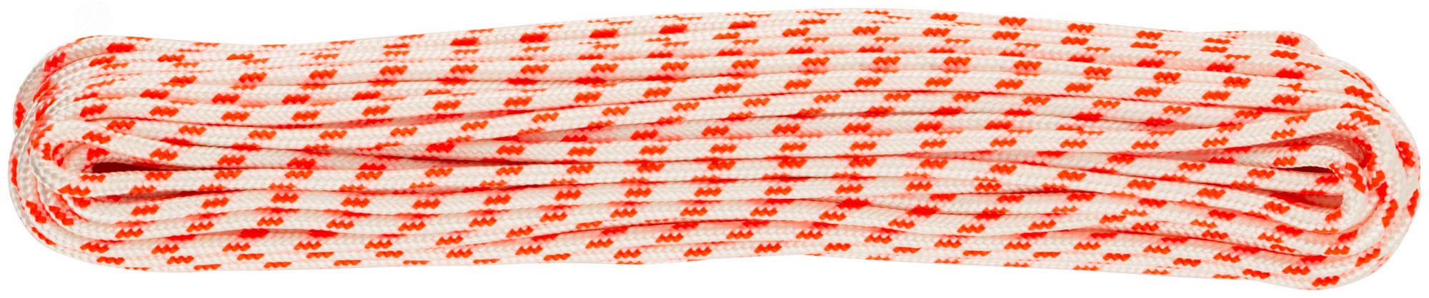 Фал капроновый плетеный 16-ти прядный с сердечником 4 мм х 20 м, р/н= 320 кгс 68424 FIT РОС - превью