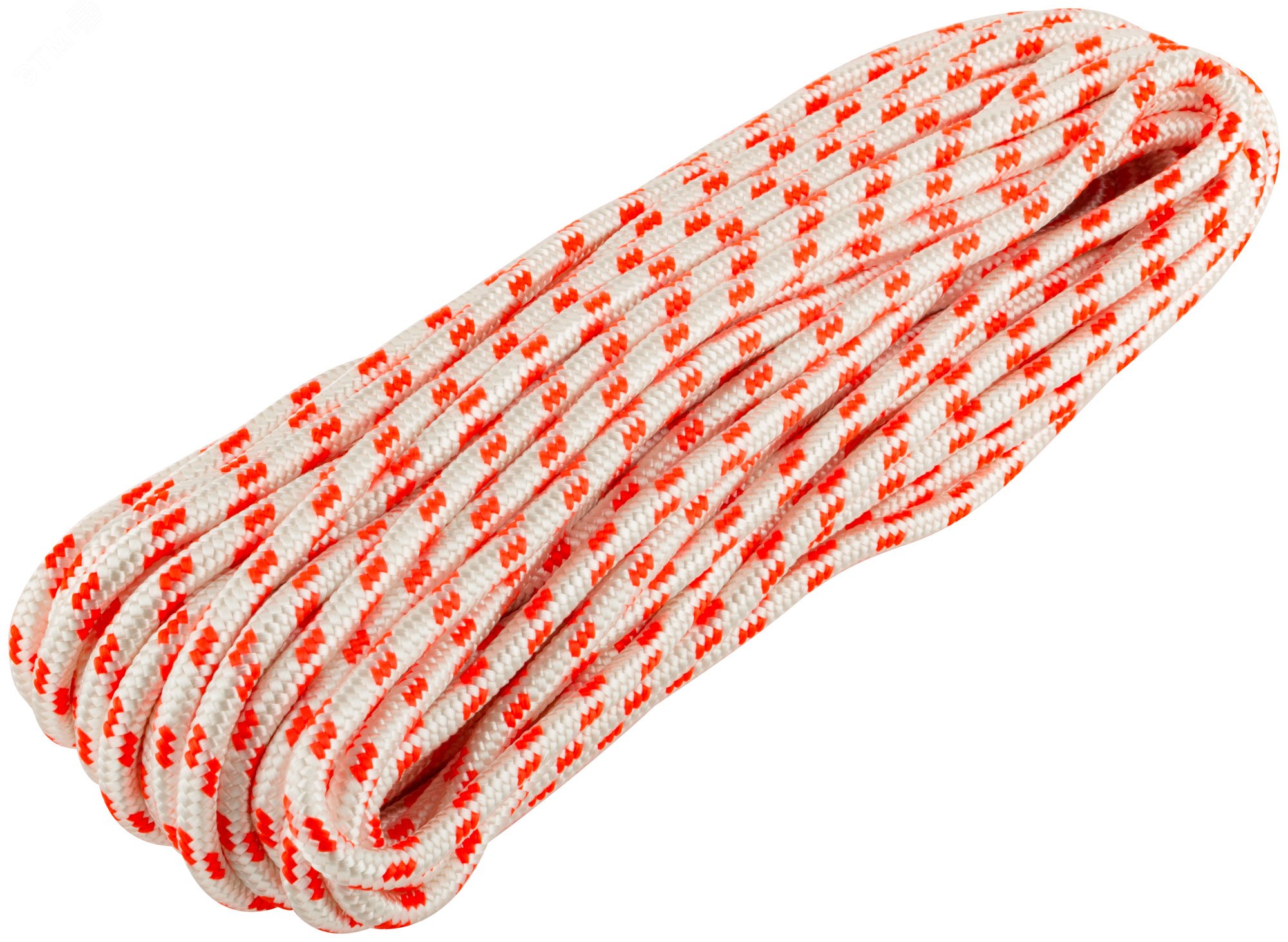 Фал капроновый плетеный 16-ти прядный с сердечником 8 мм х 20 м, р/н= 880 кгс 68428 FIT РОС - превью 2