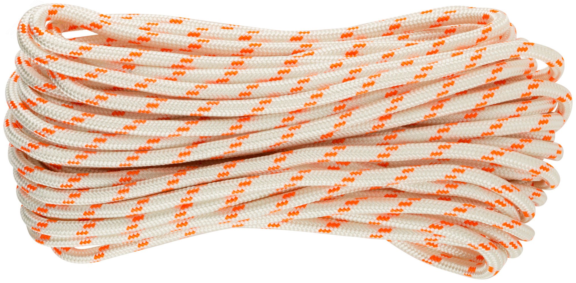 Фал капроновый плетеный 24-х прядный с сердечником 10 мм х 20 м, р/н= 2000 кгс 68429 FIT РОС - превью