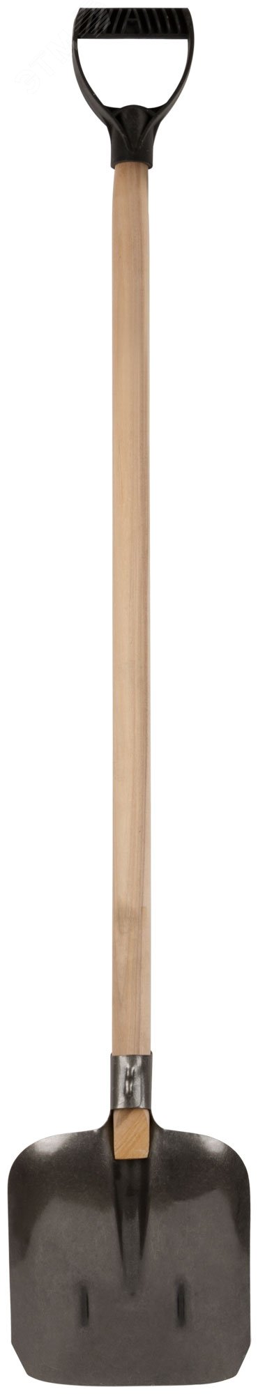 Лопата совковая, ''рельсовая сталь'', с деревянным черенком 235х350х1420 мм 77194 FIT РОС - превью 6