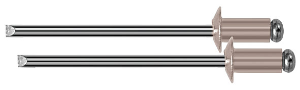 Заклепки мелкая фасовка, 50 шт, 3.2 х 6 мм
