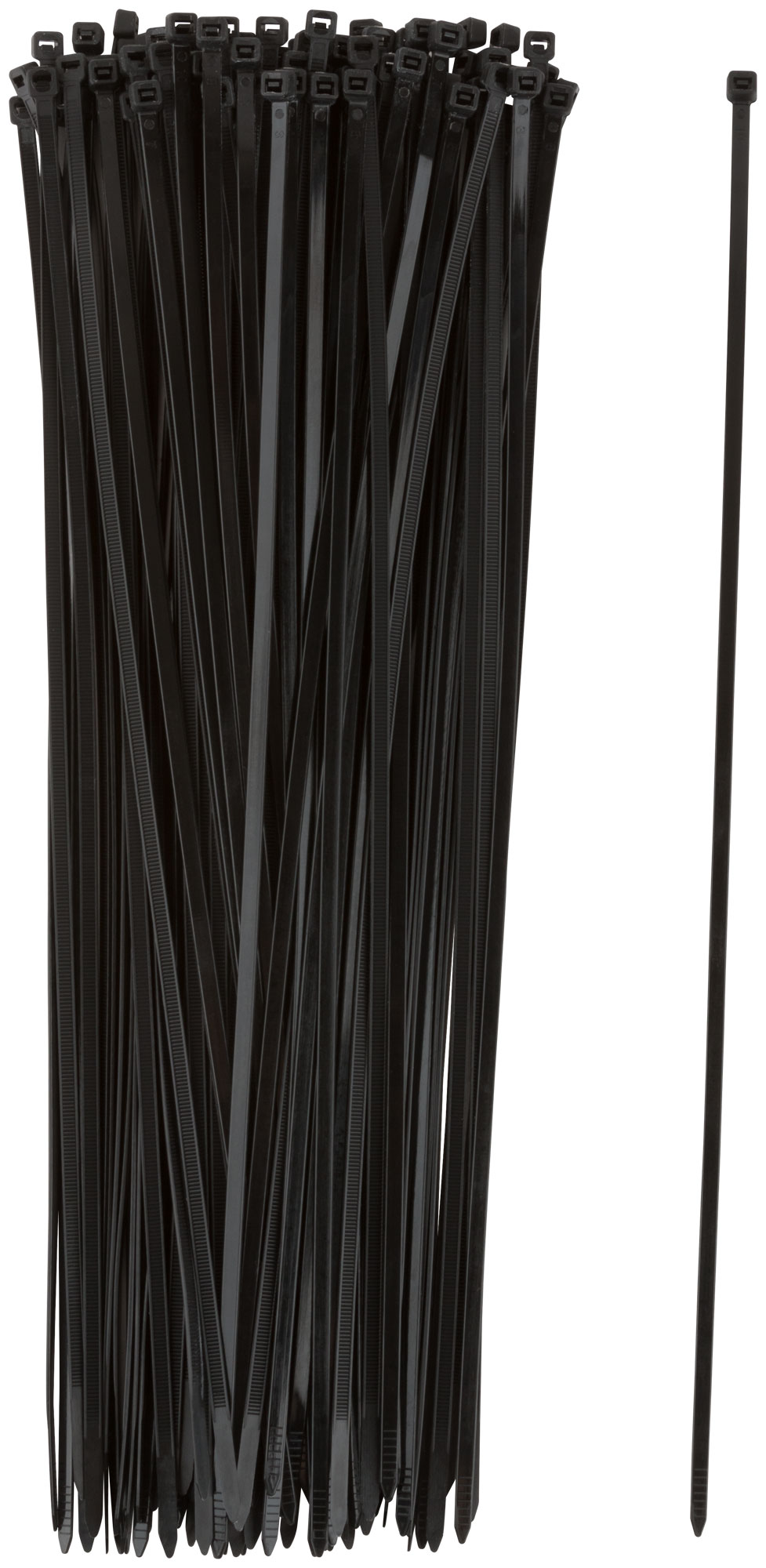 Хомуты нейлоновые для проводов, черные 100 шт.,  4,8х400 мм