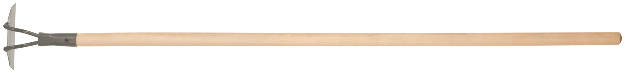 Мотыга прямая 150х80 мм, нержавеющая сталь, с деревянным черенком
