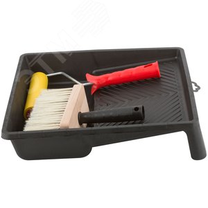 Набор для наклеивания обоев (ванночка 350х330 мм + валик прижимной 150 мм + макловица) - фото 4