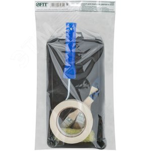 Набор для покраски дверей и окон (ванночка 290х150 мм + валик полиакрил 100 мм + малярная лента 25 мм x 50 м + кисти 25 , 38 мм) - фото 3