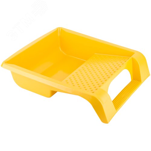 Ванночка для краски желтая 395х346 мм, педаль для фиксации, Профи - фото 1