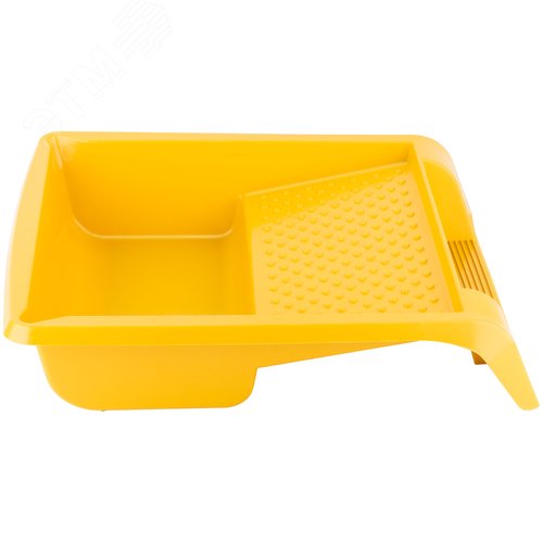 Ванночка для краски желтая 395х346 мм, педаль для фиксации, Профи - фото 2