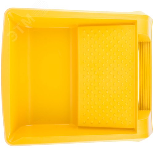 Ванночка для краски желтая 395х346 мм, педаль для фиксации, Профи - фото 3